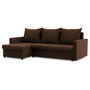Rohová rozkladacia sedacia súprava VERONA model 2 Hnedá - galéria #1