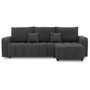 Rohová rozkladacia sedacia súprava Modena II Tmavosivá - galéria #1