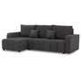 Rohová rozkladacia sedacia súprava Modena II Tmavosivá - galéria #3