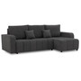 Rohová rozkladacia sedacia súprava Modena II Tmavosivá - galéria #2