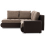 Rohová rozkladacia sedacia súprava TOKIO V PRO II Ľavá Cappuccino + Hnedá - galéria #2