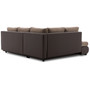 Rohová rozkladacia sedacia súprava TOKIO V PRO II Ľavá Cappuccino + Hnedá - galéria #3