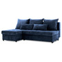 Rohová rozkladacia sedacia súprava VENEZIA model 2 Modrá - galéria #3