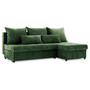 Rohová rozkladacia sedacia súprava VENEZIA Zelená - galéria #2