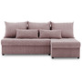 Rohová rozkladacia sedacia súprava VENEZIA I MODEL 2 Ružová - galéria #1