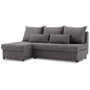 Rohová rozkladacia sedacia súprava VENEZIA I MODEL 2 Tmavosivá - galéria #3