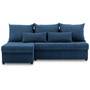 Rohová rozkladacia sedacia súprava VENEZIA I MODEL 2 Námornícka modrá
