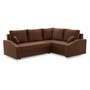 Rohová rozkladacia sedacia súprava GRANDE PLUS - color mikro Pravá Hnedá - galéria #1