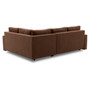 Rohová rozkladacia sedacia súprava GRANDE PLUS - color mikro Pravá Hnedá - galéria #2