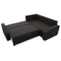 Rohová rozkladacia sedacia súprava GRANDE PLUS - color mikro Pravá Čierna - galéria #3