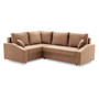Rohová rozkladacia sedacia súprava GRANDE PLUS - color mikro Ľavá Cappuccino - galéria #1
