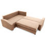 Rohová rozkladacia sedacia súprava GRANDE PLUS - color mikro Ľavá Cappuccino - galéria #3