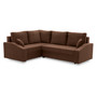 Rohová rozkladacia sedacia súprava GRANDE PLUS - color mikro Ľavá Hnedá - galéria #1