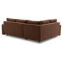 Rohová rozkladacia sedacia súprava GRANDE PLUS - color mikro Ľavá Hnedá - galéria #2