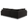 Rohová rozkladacia sedacia súprava GRANDE PLUS - color mikro Ľavá Čierna - galéria #2