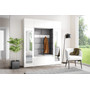 Predsieňová stena AMI 32 So zrkadlom Biela Sivá II