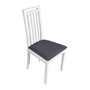 Jedálenská stolička ROMA 10 Biela Tkanina 38B - galéria #1
