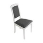 Jedálenská stolička ROMA 14 Tkanina 4B Biela - galéria #1