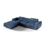Rohová rozkladacia sedacia súprava 272 JENNY Modrá Aphrodite Ľavá