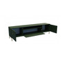 Televízny stolík RTV Mell 180 cm - zlaté nohy Čierna - galéria #4