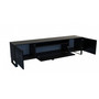 Televízny stolík RTV Cleo 180 cm Čierna - galéria #1
