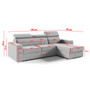 Rohová rozkladacia sedacia súprava ADELA - galéria #19