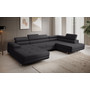 Rohová rozkladacia sedacia súprava U 273 SID Pravá Čierna II