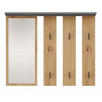 Vešiak PARMA - dub artisan/antracit