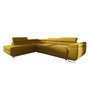 Rozkladacia rohová sedacia súprava 151 ALEXANDR Ľavá Žltá