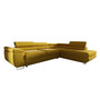 Rozkladacia rohová sedacia súprava 151 ALEXANDR Pravá Žltá