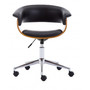 Kancelárska stolička Coral - čierna/orech - galéria #3