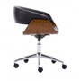 Kancelárska stolička Coral - čierna/orech - galéria #2