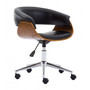 Kancelárska stolička Coral - čierna/orech - galéria #1