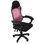 Kancelárska stolička Oscar - čierna/ružová - galéria #2