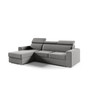 Rohová rozkladacia sedacia súprava ADELA Tmavosivá Ľavá