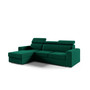 Rohová rozkladacia sedacia súprava ADELA Zelená Ľavá