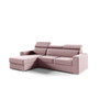 Rohová rozkladacia sedacia súprava ADELA Ružová Ľavá