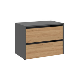 Skrinka na topánky Modo 1 - antracit/dub artisan