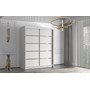 Šatníková skriňa FLAVIO IV 150 cm - biela - galéria #1