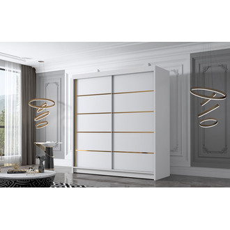 Šatníková skriňa BALI IV 180 cm - biela.