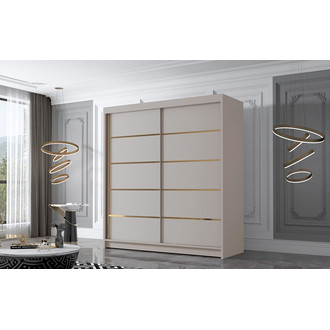 Šatníková skriňa BALI IV 180 cm - béžová
