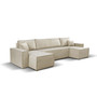 Rozkladacia rohová sedacia súprava PATTI U Béžová