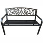 Záhradná lavička Irys, čierna - galéria #2