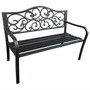 Záhradná lavička Irga, čierna