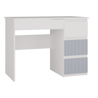 Písací stôl Mijas pravá strana Arteo - biela/modrá