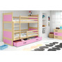 Detská poschodová posteľ RICO 190x80 cm Borovica Ružová