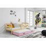Detská posteľ s výsuvnou posteľou ERYK 200x90 cm Borovica Ružová