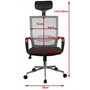 Kancelárska stolička OCF-9, červená - galéria #5