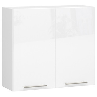 Kuchynská skrinka OLIVIA W80 H720 - biela/biely lesk