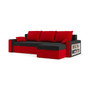 Rozkladacia rohová sedacia súprava DRIVE model 2 Ľavá Čierna/červená - galéria #10
